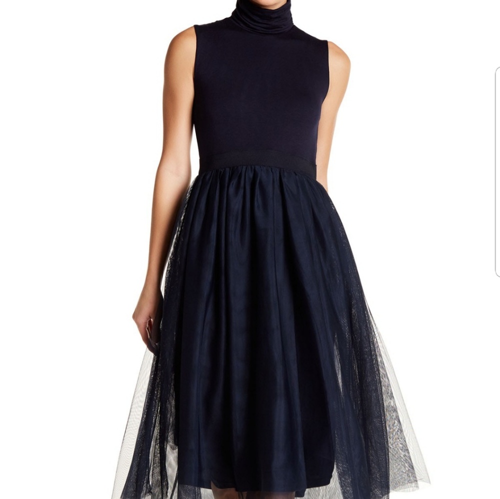Hope and harlow navy dress sleeveless size 12 nwt